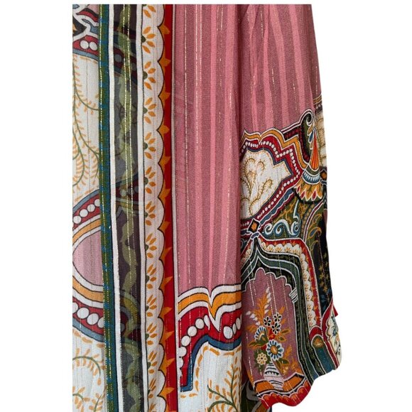 NWOT Anthropologie Blank London Pink Combo Evy Printed Duster One Size - Picture 10 of 10